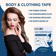 80 Clear Double Sided Tape For Clothes Body Skin Adhesive Stickers Women