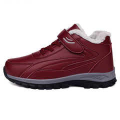 Men's Winter Thermal Snow Boots With Hook And Loop Fastener