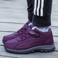 Men's Winter Thermal Snow Boots With Hook And Loop Fastener