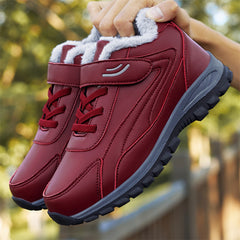 Men's Winter Thermal Snow Boots With Hook And Loop Fastener