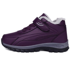 Men's Winter Thermal Snow Boots With Hook And Loop Fastener