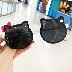 Girl's Cartoon Cat Frame Sunglasses for Holiday Party