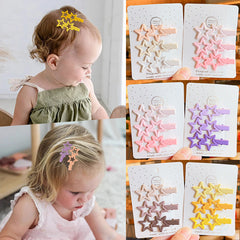 3pcs Retro Alloy Stars Geometry Ornament Hair Clips Girls Sweet Hair Accessories