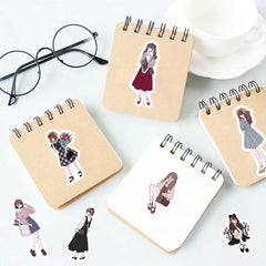 50pcs Girl Stickers Waterproof Vinyl Stickers for Water Bottle Laptops Phones