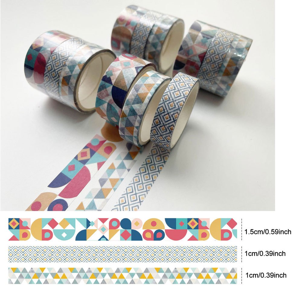 3 Rolls Washi Tape Combo for Bullet Journal Gift Wrapping DIY