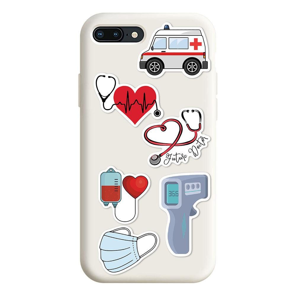 50pcs Doctor Hospital Waterproof Vinyl Stickers for Teen Girl