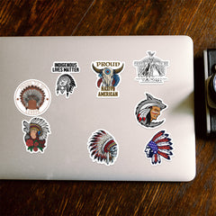 50pcs Native American Stickers Graffiti Waterproof Vinyl Stickers