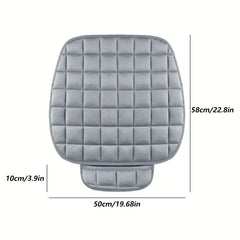 Memory Foam Car Seat Cushion w/ Non Slip Bottom & Storage Pouch