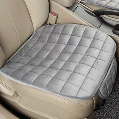 Memory Foam Car Seat Cushion w/ Non Slip Bottom & Storage Pouch