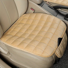 Memory Foam Car Seat Cushion w/ Non Slip Bottom & Storage Pouch