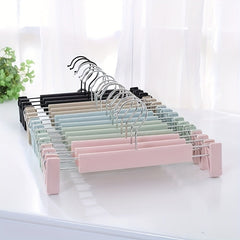 10pcs Non Slip Telescopic Pants Hangers Clothes Drying and Organization