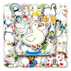 50pcs Duck Series Waterproof Stickers for Motorcycle Laptop Helmet Mug Decor
