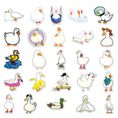50pcs Duck Series Waterproof Stickers for Motorcycle Laptop Helmet Mug Decor
