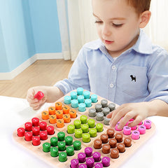 Wooden Sudoku Chess Game Set for Kids - Educational Brain Training Toy