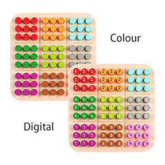 Wooden Sudoku Chess Game Set for Kids - Educational Brain Training Toy