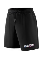 Men's Printed Active Shorts With Pockets