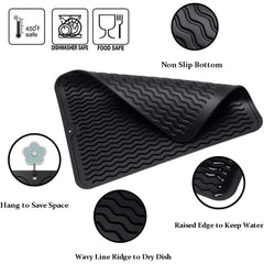 Plastic Dish Drying Mat Kitchen Drain Mat