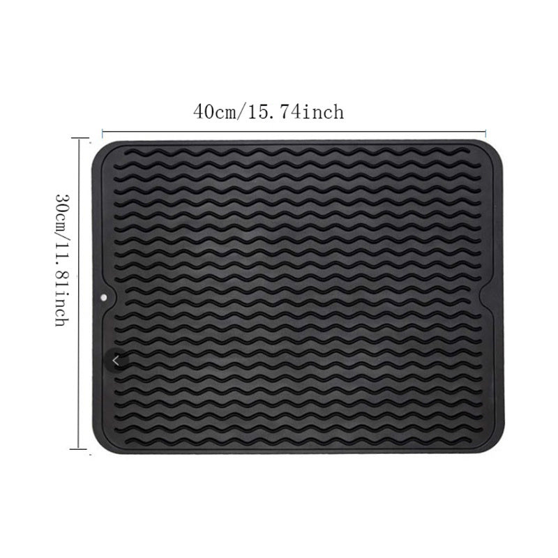 Plastic Dish Drying Mat Kitchen Drain Mat