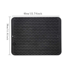 Plastic Dish Drying Mat Kitchen Drain Mat