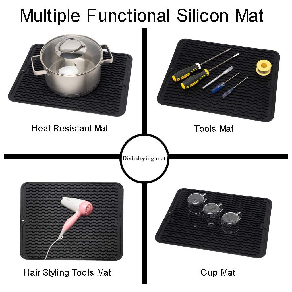 Plastic Dish Drying Mat Kitchen Drain Mat