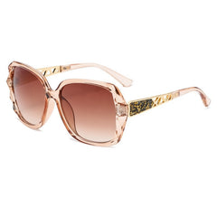 Oversized Cat Eye Sunglasses Clear Frame Glasses Gradient Lens