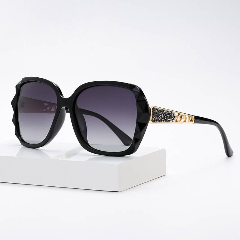 Oversized Cat Eye Sunglasses Clear Frame Glasses Gradient Lens