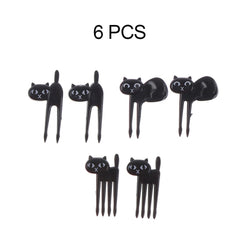 20pc Mini Forks Animal Food Picks Reusable Cartoon Snack Cake Dessert Lunch Pick