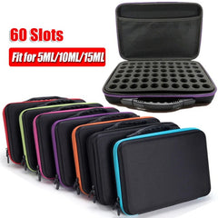 60 Slots Essential Storage Case Nail Polish Carrying Case Makeup Bag