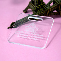 Personalized Christmas Tree Pendant Acrylic Blanks DIY Ornament