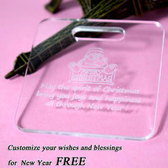 Personalized Christmas Tree Pendant Acrylic Blanks DIY Ornament
