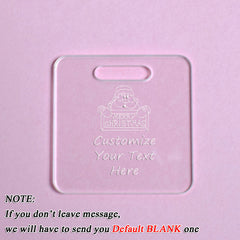 Personalized Christmas Tree Pendant Acrylic Blanks DIY Ornament