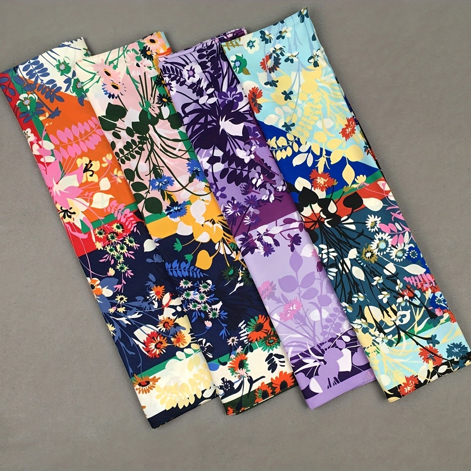 Boho Print Large Scarf 129 54cm Satin Square Scarf Sunscreen Windproof Scarf