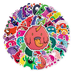 50pcs Monster Series Waterproof Graffiti Stickers for Laptop Helmet