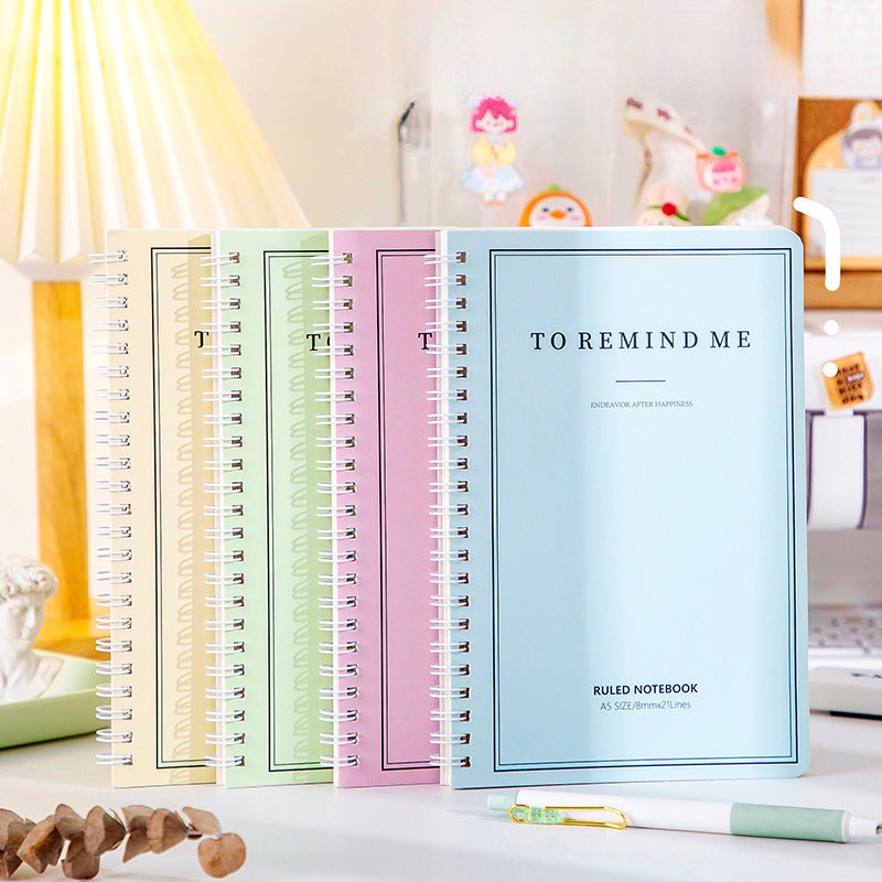 Coil Student Diary Learning Stationery Notebook Horizontal Line Notepad