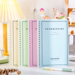 Coil Student Diary Learning Stationery Notebook Horizontal Line Notepad