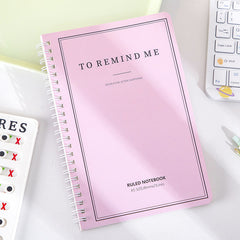 Coil Student Diary Learning Stationery Notebook Horizontal Line Notepad