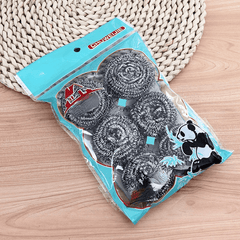 6pcs Steel Wire Ball Stainless Steel Sponges Scrubbers Cleaning Ball