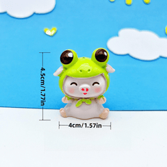Cartoon Pig Paradise Doll Ornaments DIY Micro Landscape Fairy Tale Garden Decor