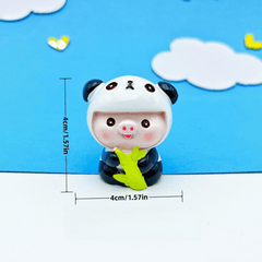 Cartoon Pig Paradise Doll Ornaments DIY Micro Landscape Fairy Tale Garden Decor