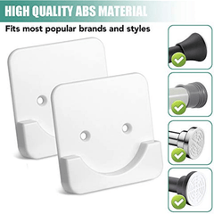 Shower Curtain Rod Holder for Wall Non-Destructive Installation