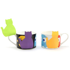 Cute Cat Sticky Notes, 8 Colors, 30 Sheets, Adhesive Notepads