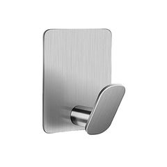Stainless Steel Adhesive Towel Hook Coat Hat Hook Bathroom Wall