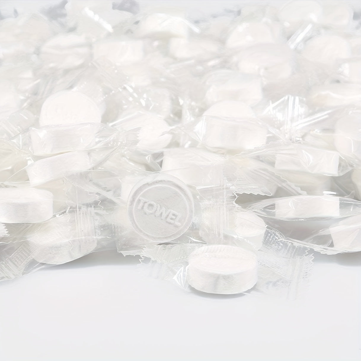 10pcs Compressed Towels Portable Disposable Mini Tissue Tablets Travel Camping