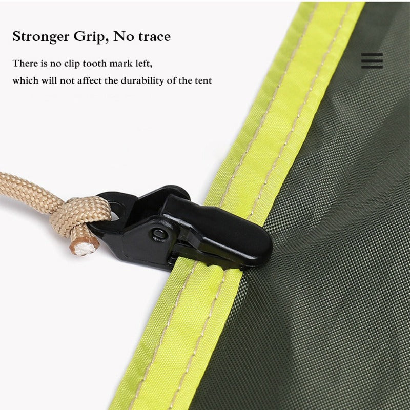 20pcs Tarp Clips Snap Hangers Tighten Tool for Outdoor Camping