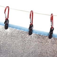 20pcs Tarp Clips Snap Hangers Tighten Tool for Outdoor Camping