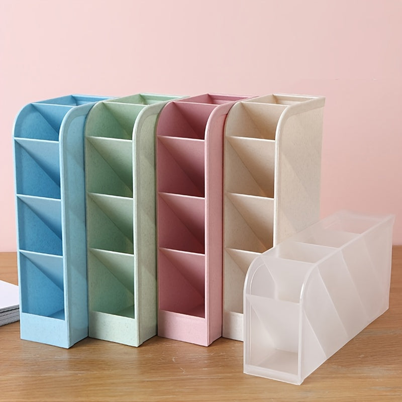 Translucent Pen & Brush Holder - Office & School Supplies Organizer