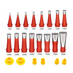 22pcs Stainless Steel Caulk Nozzle Set for Sealant Finishing