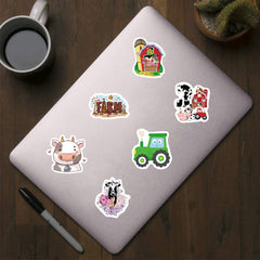 500pcs Farm Animal Sticker Roll Self Adhesive Seals for Handcrafts