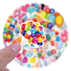 60pcs Cartoon Balloon Stickers DIY Phone Case Laptop Car Water Bottle
