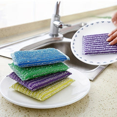 8pcs Colorful Non-stick Sponge Block Cleaning Decontamination Sponge
